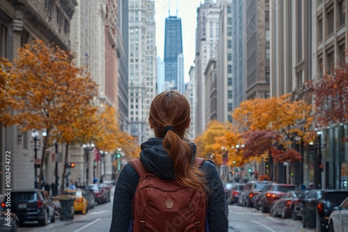 Embracing the Vibrant Energy of Chicago's Cityscape in Autumn