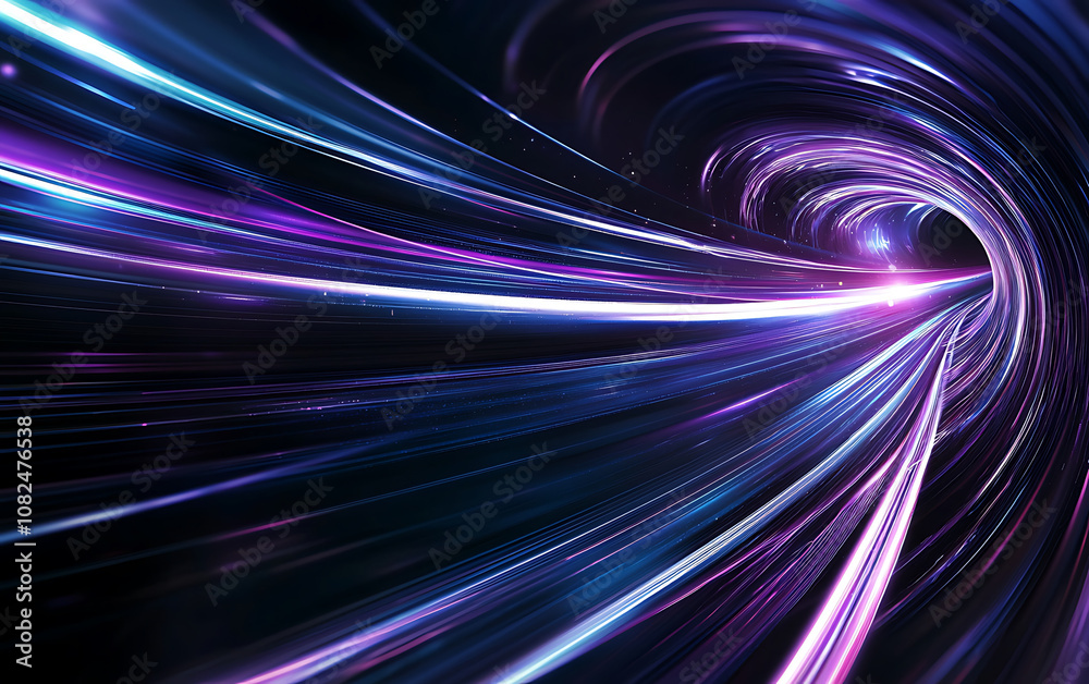Abstract light tunnel with swirling neon waves creates mesmerizing visual experience. vibrant colors and dynamic movement evoke sense of speed and energy Abstract light tunnel with swirling neon waves creates mesmerizing visual experience. vibrant colors and dynamic movement evoke sense of speed and energy