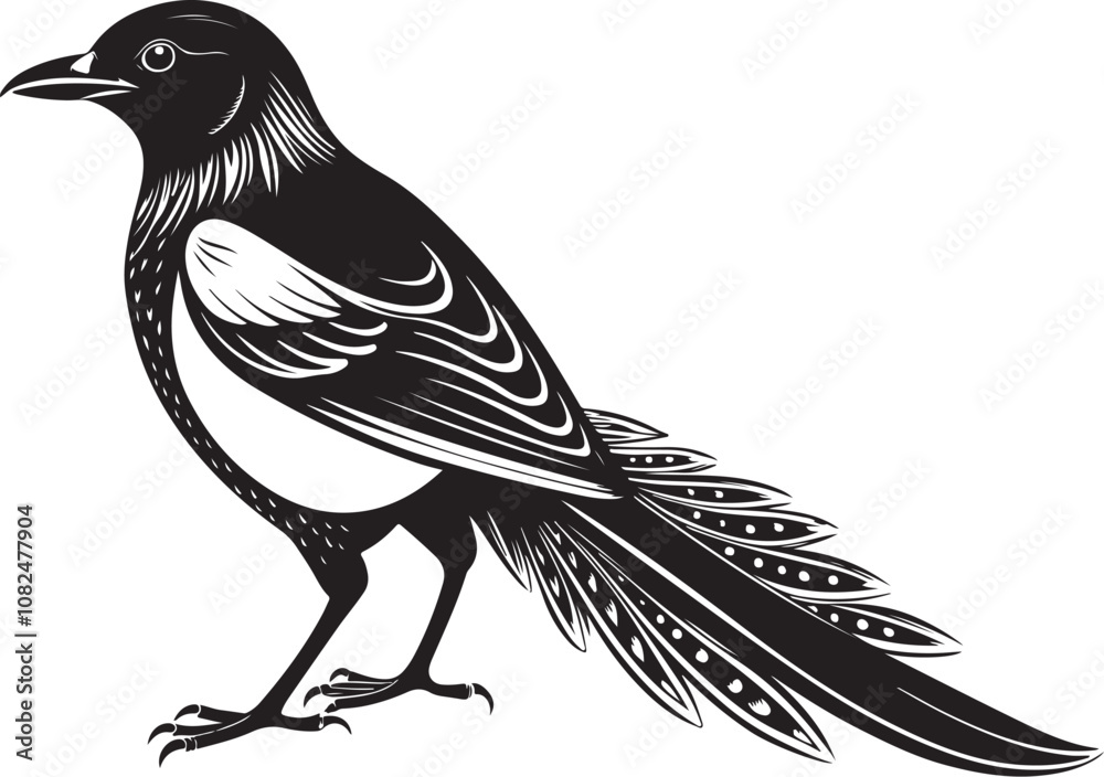 Obraz premium hispaniolan trogon bird vector illustration