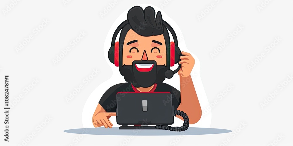 Illustration of Occupation Professional isolated on a white background