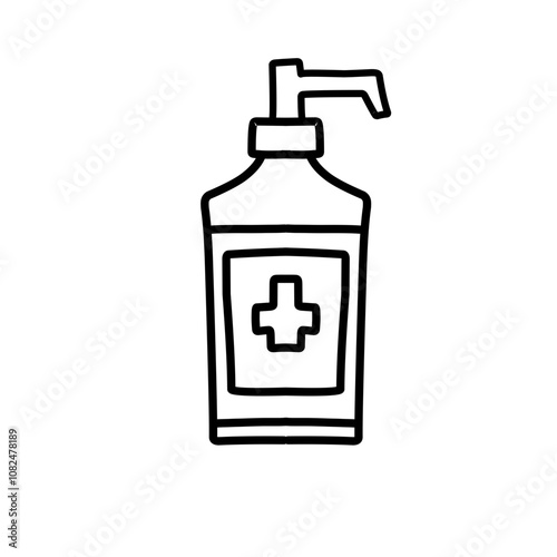 antiseptic bottle icon