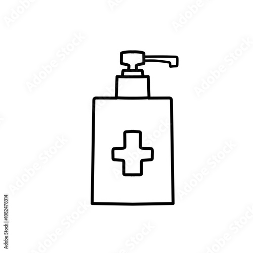 antiseptic bottle icon