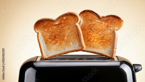 slices of toast jumping out of the toaster