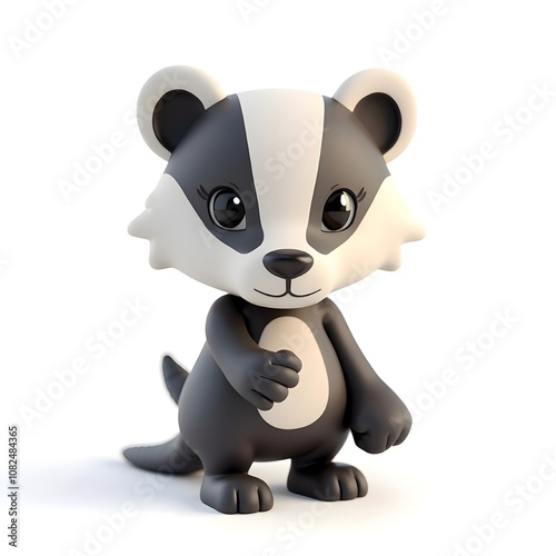 Cute Badger Emoji 