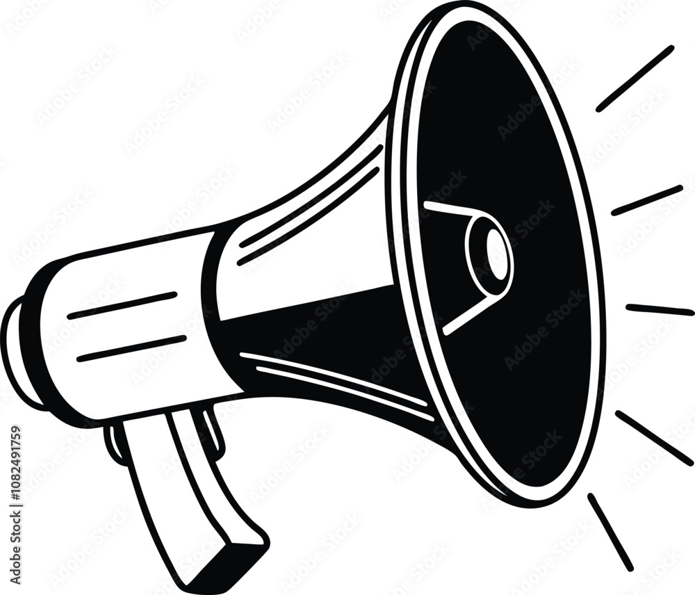 megaphone silhouette vector, megaphone icon, megaphone clipart vector megaphone silhouette vector, megaphone icon, megaphone clipart vector