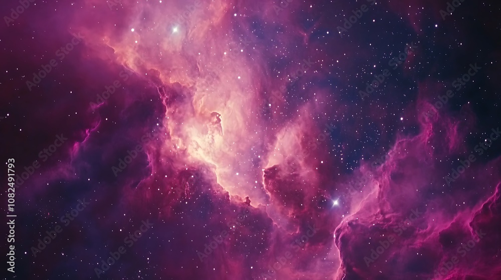 Fototapeta premium Explore the mysteries of the cosmos a stunning visual journey through vast nebulae and stars