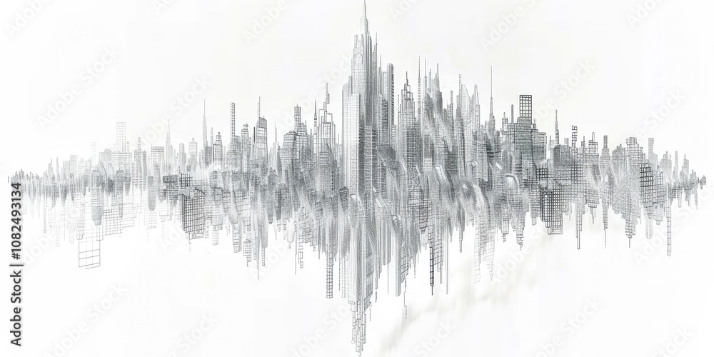 An architectural drawing of an elegant Art building An architectural drawing of an elegant Art building