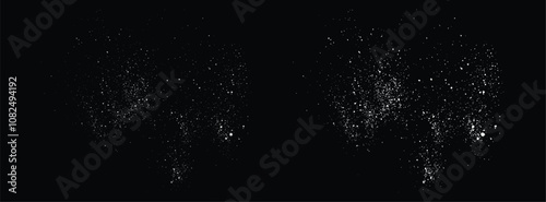 Falling snow winter ice effect snowflakes background. vector editable snow flakes