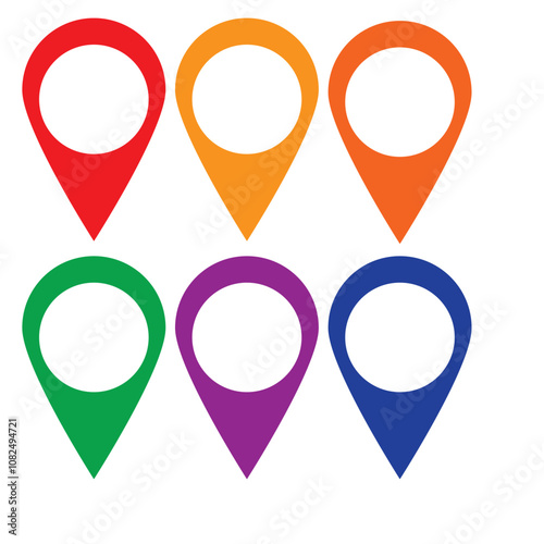 Pin icon vector illustration. Location sign and symbol. destination icon. map pin