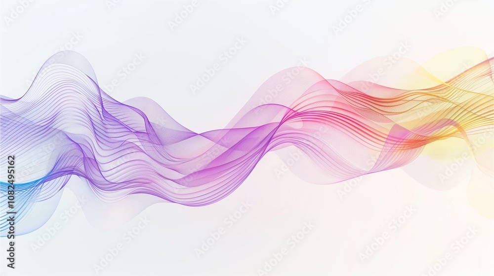 Rainbow Flow: Abstract Colorful Wave Design Rainbow Flow: Abstract Colorful Wave Design