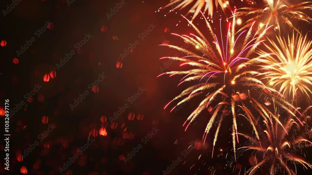 Fireworks Display in the Night Sky Fireworks Display in the Night Sky