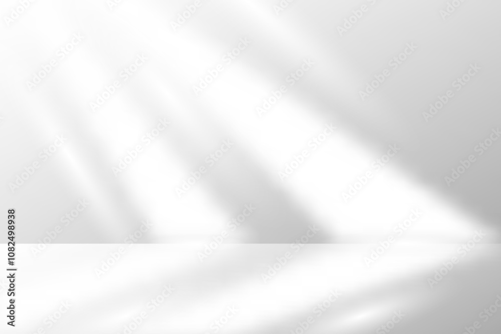White Studio Background With Sunlight. Minimalist. Vector Illustration. Abstract Business Wallpaper. Wall Backdrop White Studio Background With Sunlight. Minimalist. Vector Illustration. Abstract Business Wallpaper. Wall Backdrop