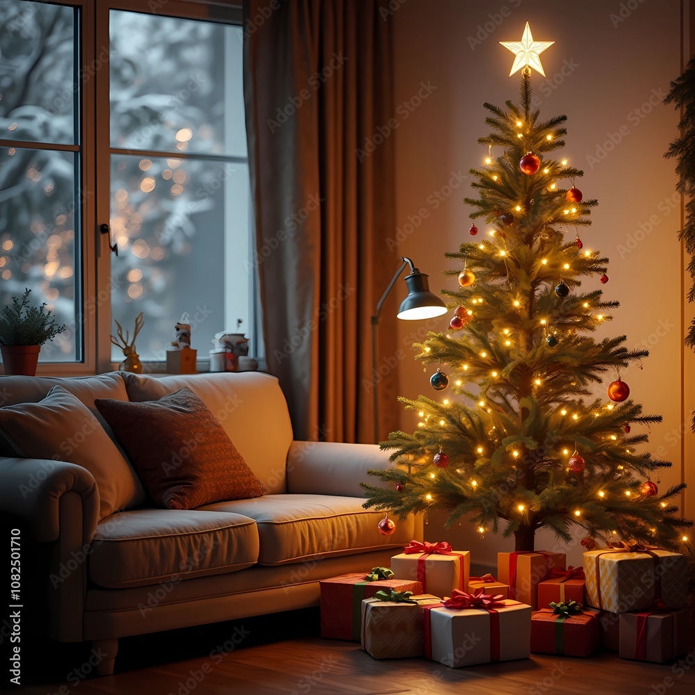 El espíritu navideño en la sala El espíritu navideño en la sala