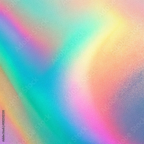 Obraz na płótnie Abstract pastel holographic blurred grainy gradient background texture. Colorful digital grain soft noise effect pattern. Lo-fi multicolor vintage retro design. w salonie