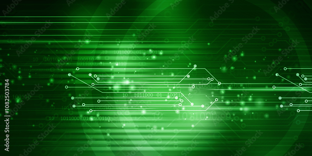 2d illustration Abstract futuristic electronic circuit technology background 2d illustration Abstract futuristic electronic circuit technology background