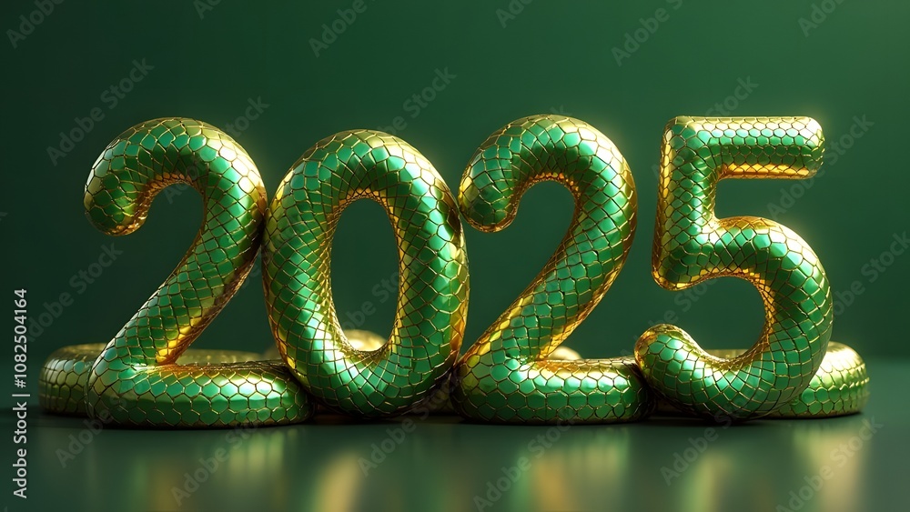 The number 2025 is beautifully crafted and decorated with shimmering green and gold sequins, creating a stunning visual display The number 2025 is beautifully crafted and decorated with shimmering green and gold sequins, creating a stunning visual display