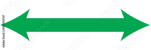 Red long arrow icon isolated on white background. Long arrow vector, icon. Red horizontal arrow. Straight long arrow vector icon.