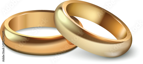 wedding rings on white  Model Bust Show Exhibitor