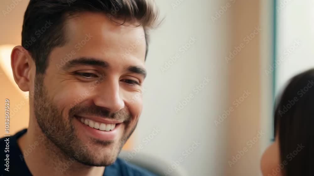 Genuine connections: authentic smiles and meaningful conversations in a candid moment Genuine connections: authentic smiles and meaningful conversations in a candid moment
