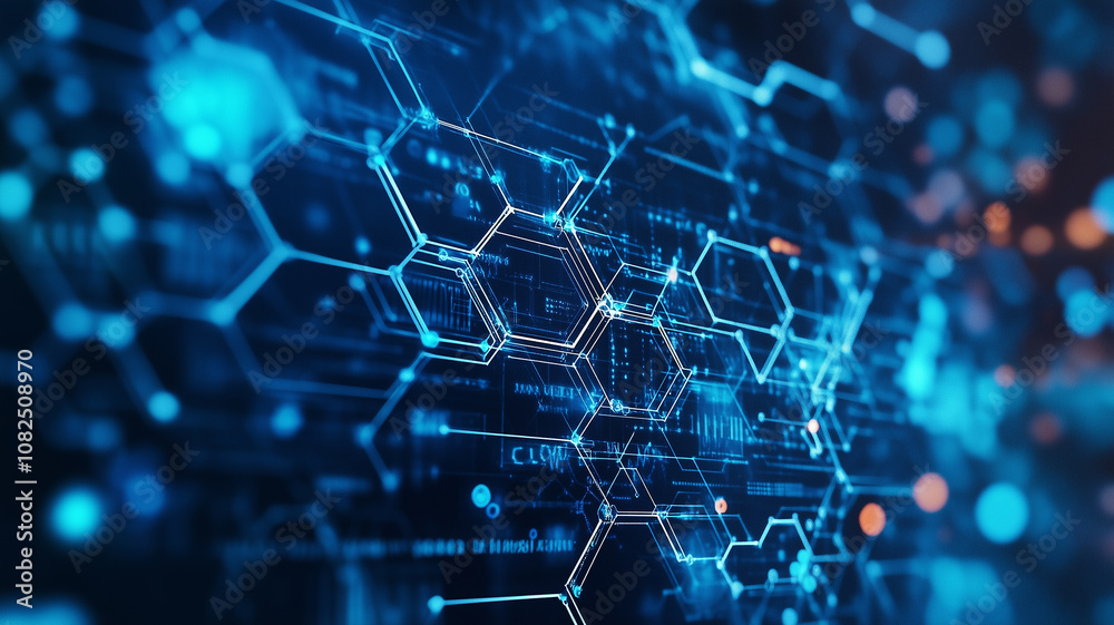 Fototapeta premium Futuristic Healthcare Technology Concept Banner
