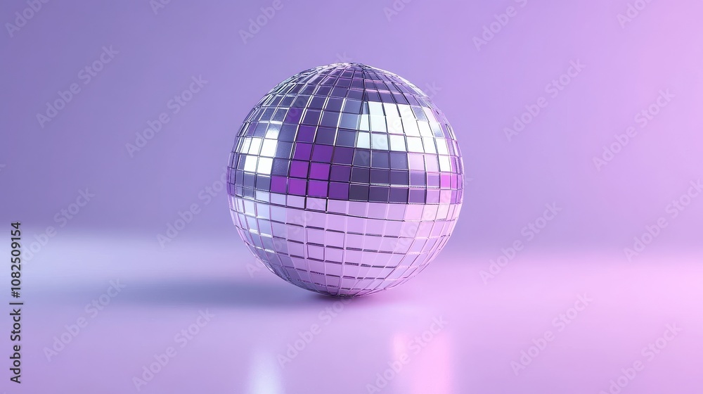 Colorful lights reflecting from animated disco ball studio setting digital art vibrant environment close-up view party concept Colorful lights reflecting from animated disco ball studio setting digital art vibrant environment close-up view party concept