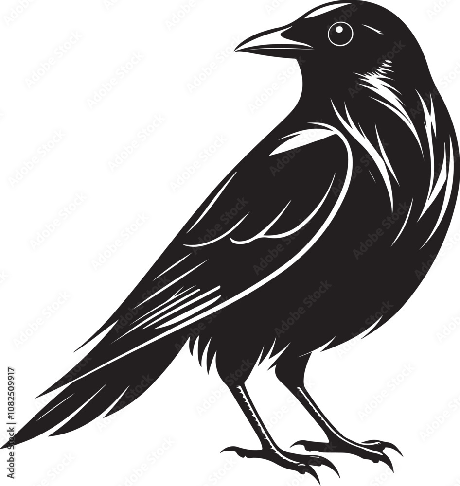 Obraz premium nightingale bird vector illustration transparent background