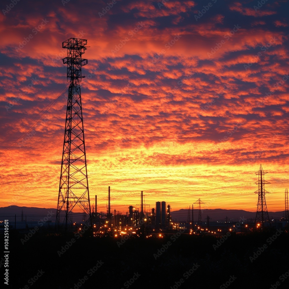 Industrial Sunset. Industrial Sunset.