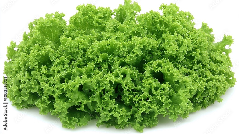 Fresh green lettuce leaves on a white background. Fresh green lettuce leaves on a white background.