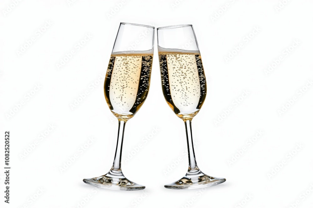 Celebratory champagne glasses clinking with bubbles, perfect for special occasions like weddings, anniversaries, and New Year's Eve. Celebratory champagne glasses clinking with bubbles, perfect for special occasions like weddings, anniversaries, and New Year's Eve.