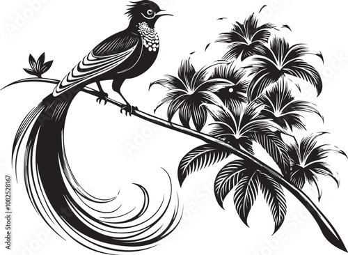quetzal bird vector illustration transparent background