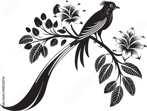 quetzal bird vector illustration transparent background