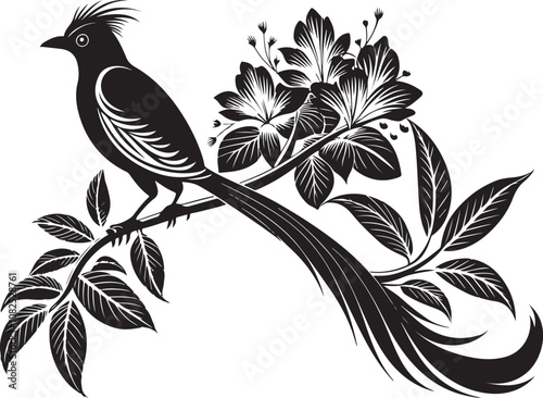 quetzal bird vector illustration transparent background