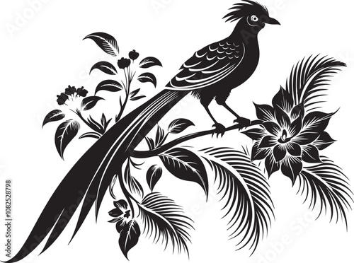 quetzal bird vector illustration transparent background