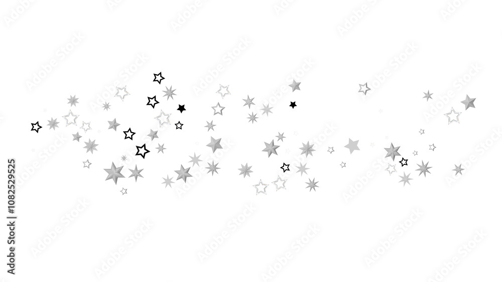 A beautiful abstract background with shimmering silver stars against a black backdrop. A beautiful abstract background with shimmering silver stars against a black backdrop.