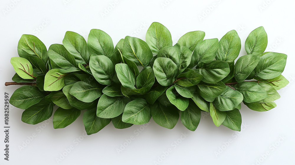 Fototapeta premium Organic Fresh Greens Isolated on White