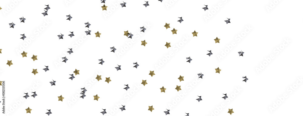 Astral Downpour: 3D Illustration Brings a Shower of Gold Stars Astral Downpour: 3D Illustration Brings a Shower of Gold Stars