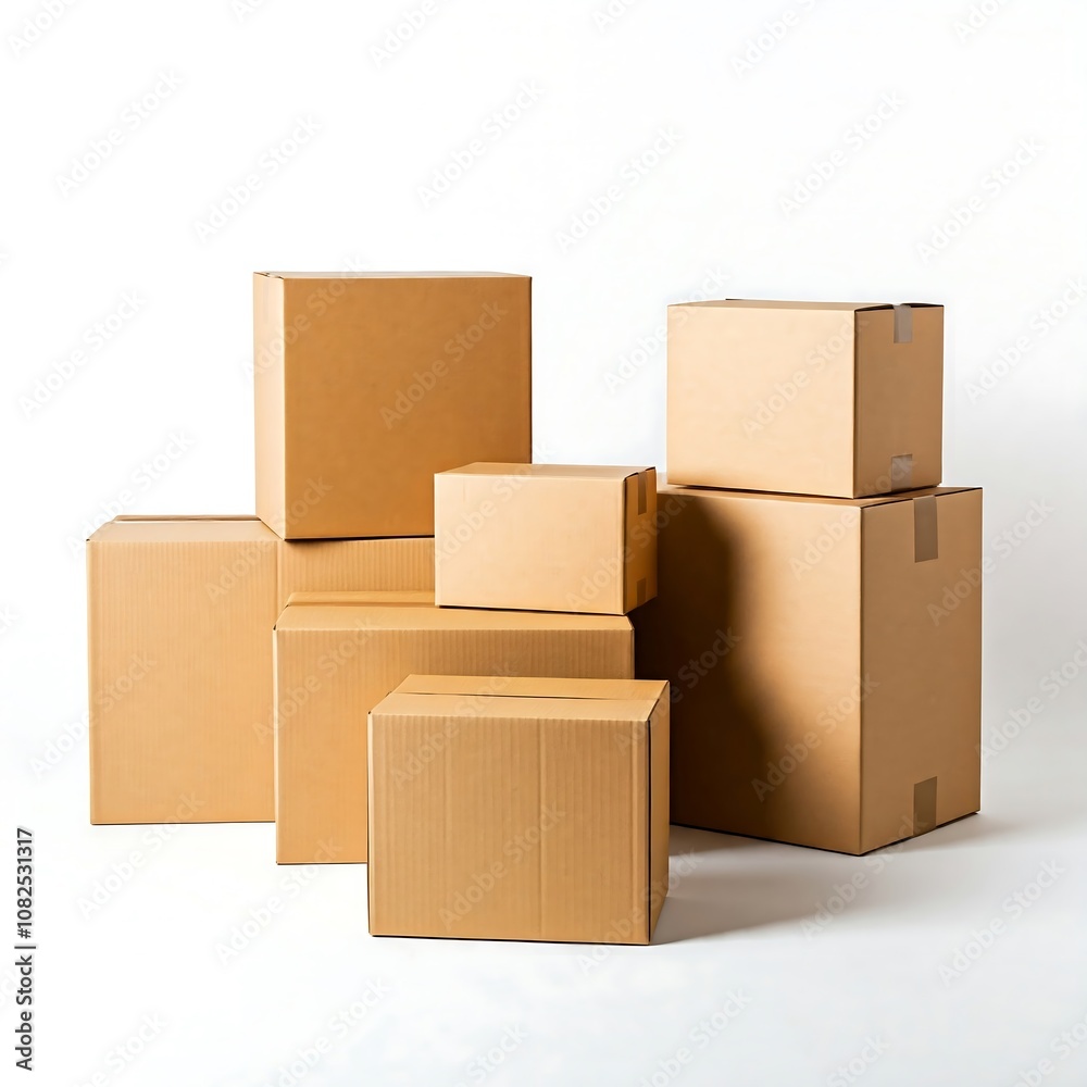 stack of cardboard boxes stack of cardboard boxes