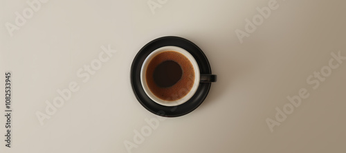 hot black coffee cup on white background 17