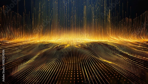 Abstract AI-Inspired Circuitry with Glowing Lines