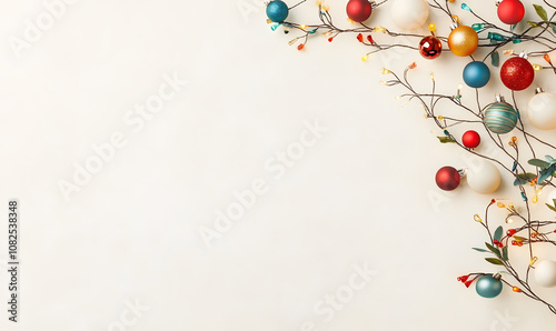 Christmas and New Year designs with festive ornaments, golden snowflakes, cozy wreaths, and sparkling holiday accents for wallpaper and greeting cards