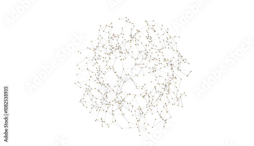 abstract lines with dots ov...
