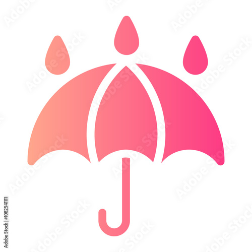 umbrella gradient icon