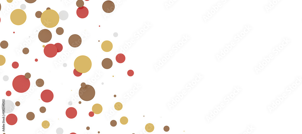 Multicolored confetti on white Multicolored confetti on white