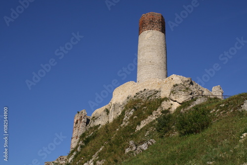 Poland. Olsztyn near Częstochowa and the ruins of the castle. From the series old knightly fortifications in Poland.