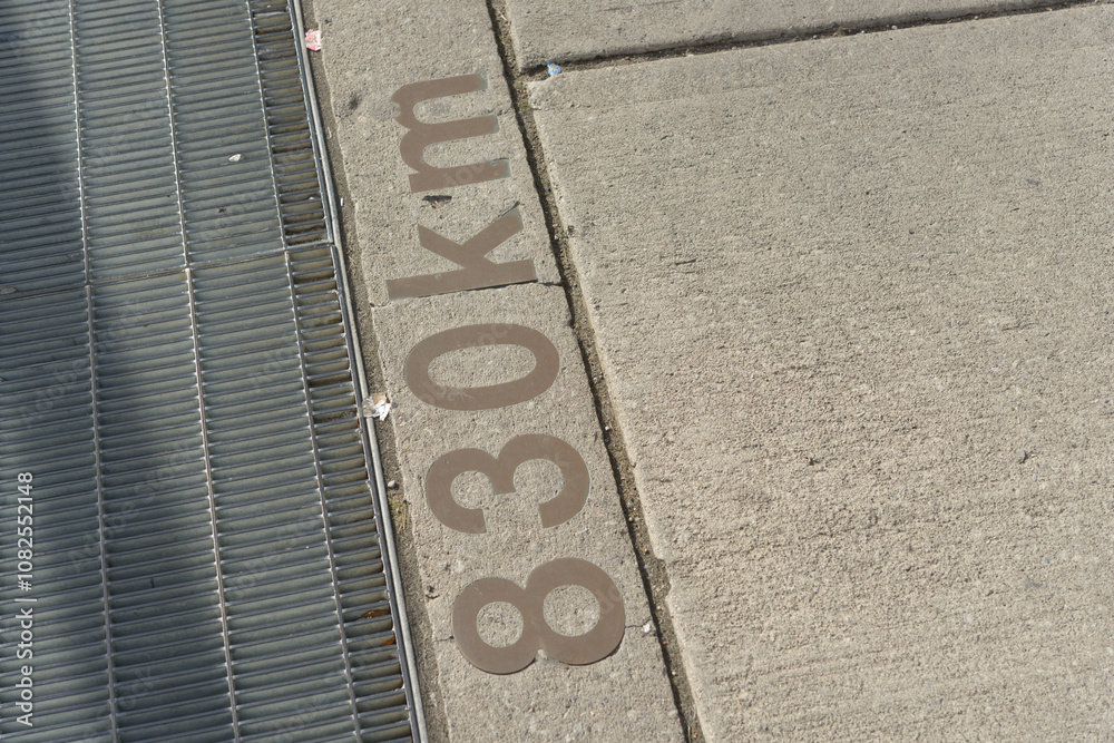 Fototapeta premium 830 km