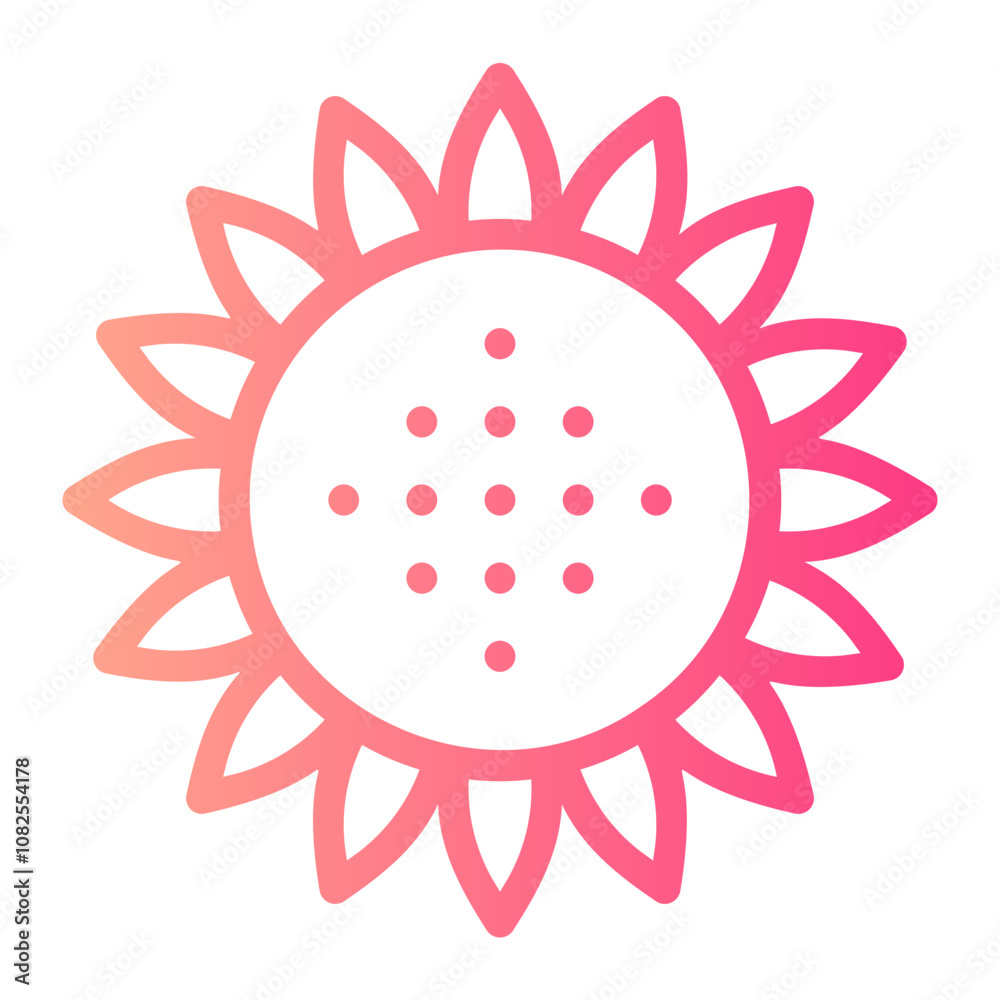 sunflower gradient icon sunflower gradient icon