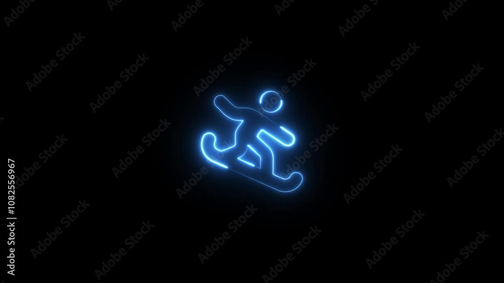 Bright ski jump icon is jumping merrily. Retro style. Bright ski jump icon is jumping merrily. Retro style.