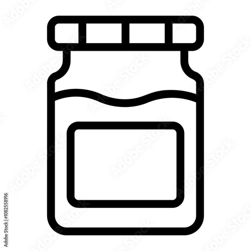 honey jar line icon