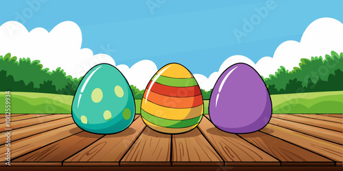 Easter Sunday, card with bunny, easter egg, easter sunday background