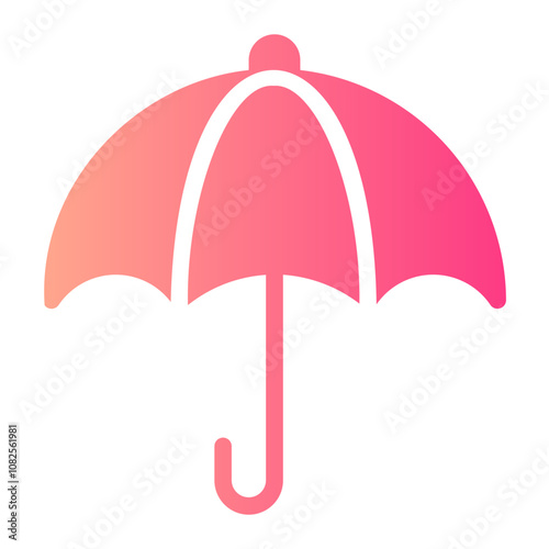 umbrella gradient icon